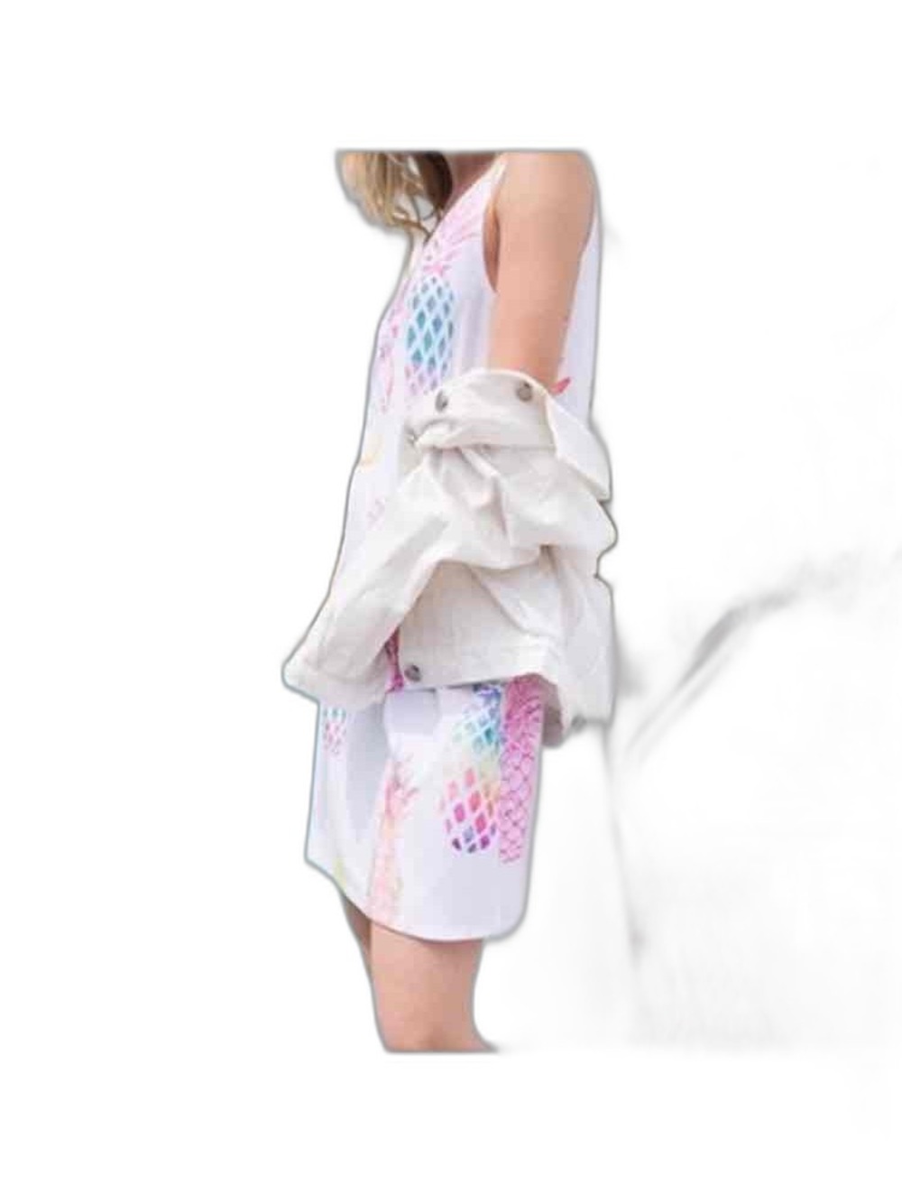 Promesa Sleeveless Pineapple Swimsuit Coverup NWOT